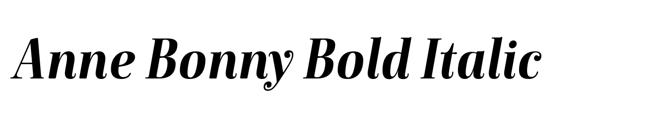 Anne Bonny Bold Italic